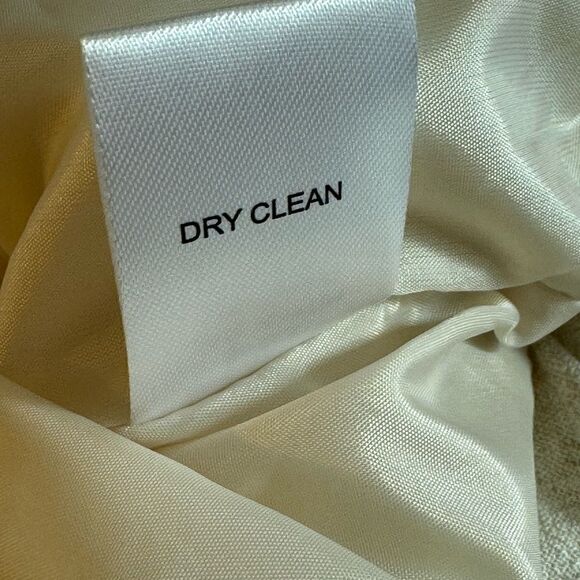 Azel Hazel jacket Womens size Large bomber linen Ivory snap front casual woven - Picture 11 of 12